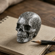 3 Inch Black Leopard Skin Jasper Crystal Skull – Hand Carved Natural Stone