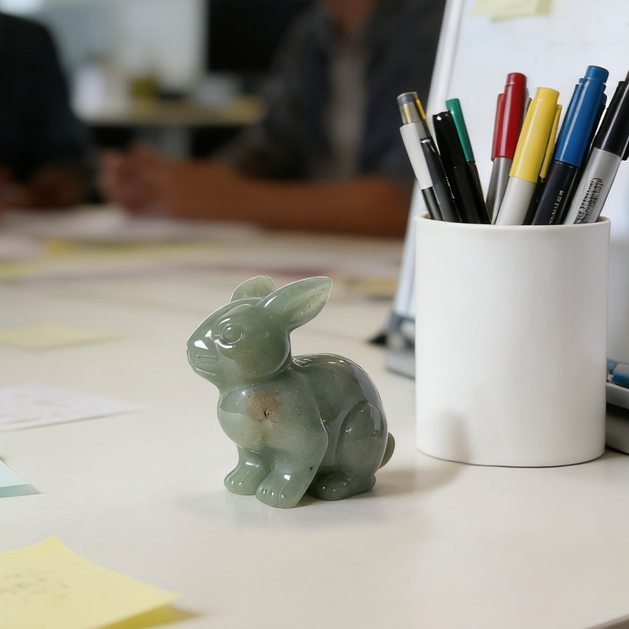 Green Aventurine Rabbit Carving – Lucky Stone Sculpture