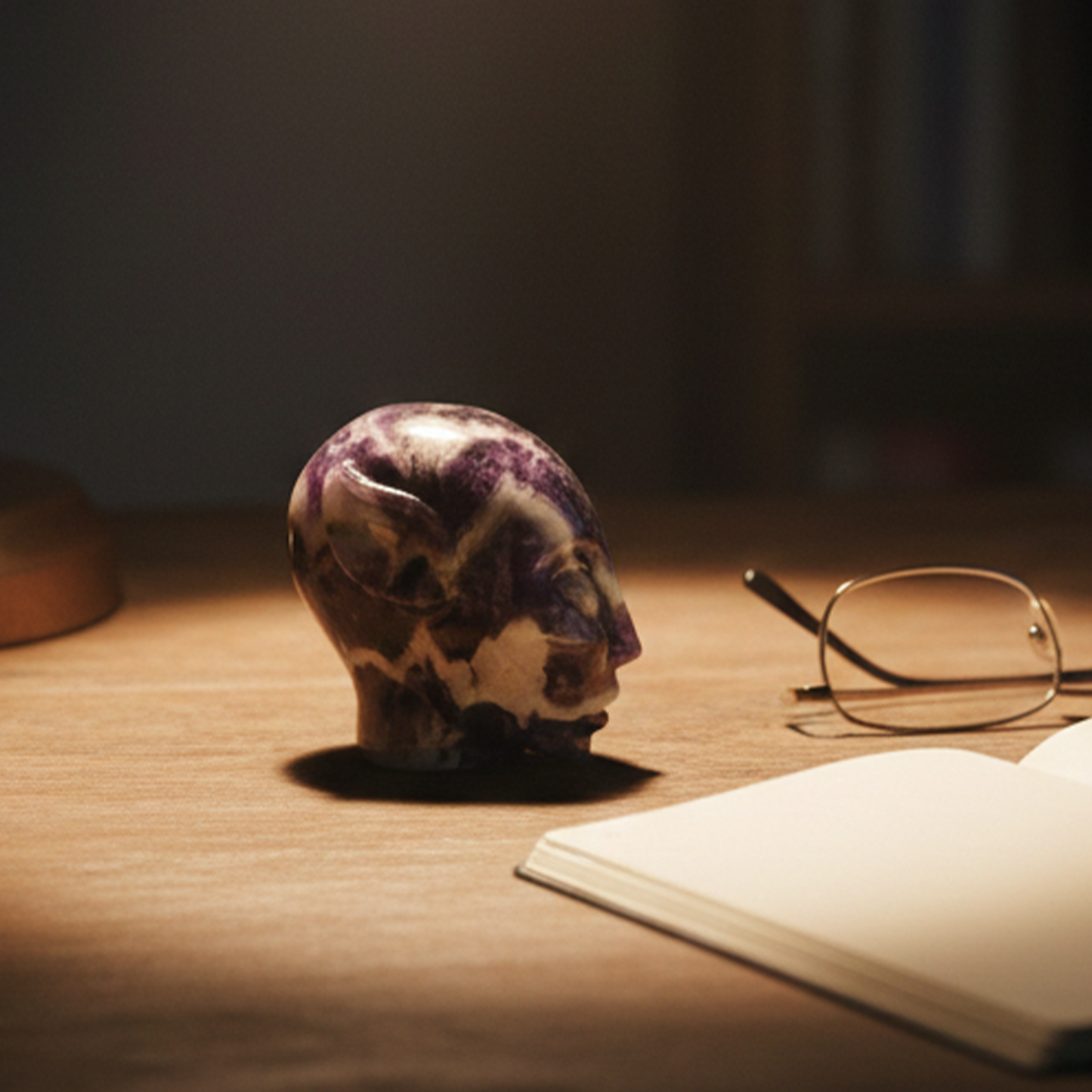 3 Inch Dream Amethyst Alien Crystal Skull