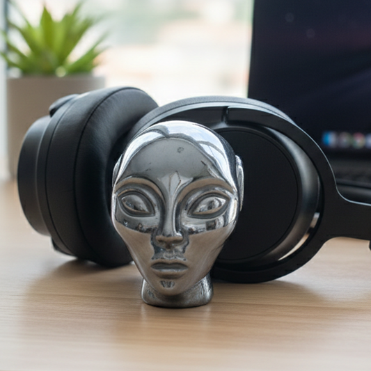 3 Inch Tektite Alien Crystal Skull – Hand Carved Natural Meteorite Stone