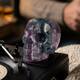 3 Inch Fluorite Crystal Skull – Hand Carved Natural Stone