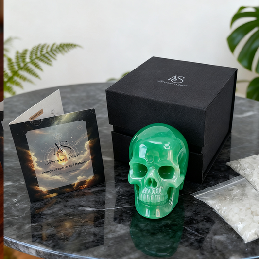 3 Inch Green Aventurine Crystal Skull