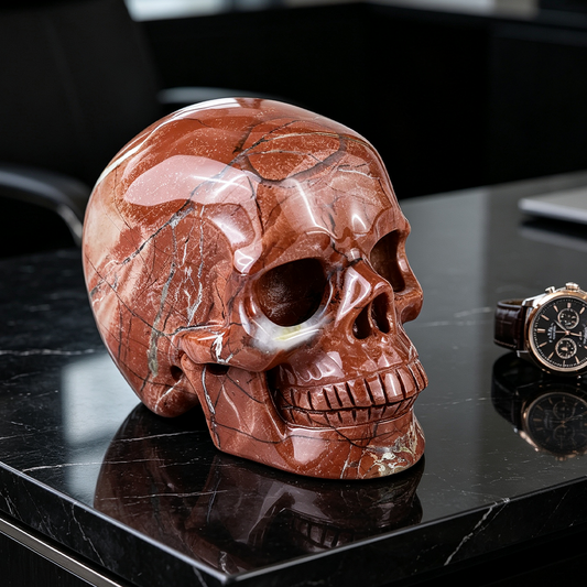 3 Inch Red Jasper Crystal Skull