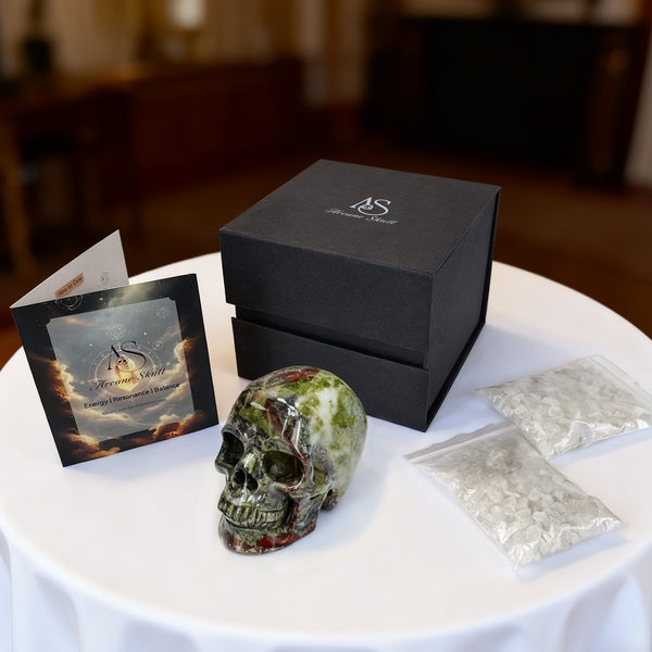 3 Inch Dragon Bloodstone Crystal Skull