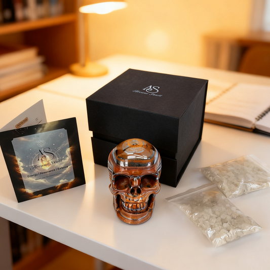 3 Inch Tiger Iron Crystal Skull