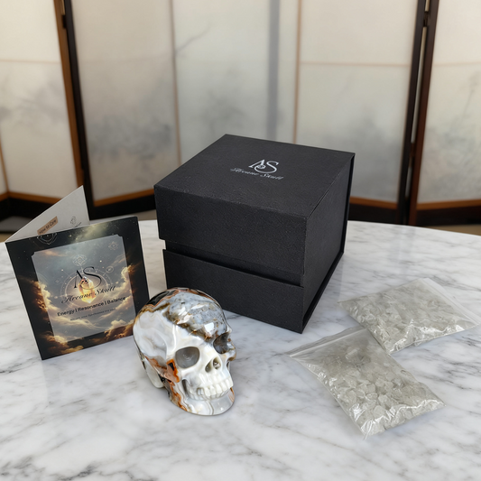 3 Inch Red Crazy Lace Agate Crystal Skull