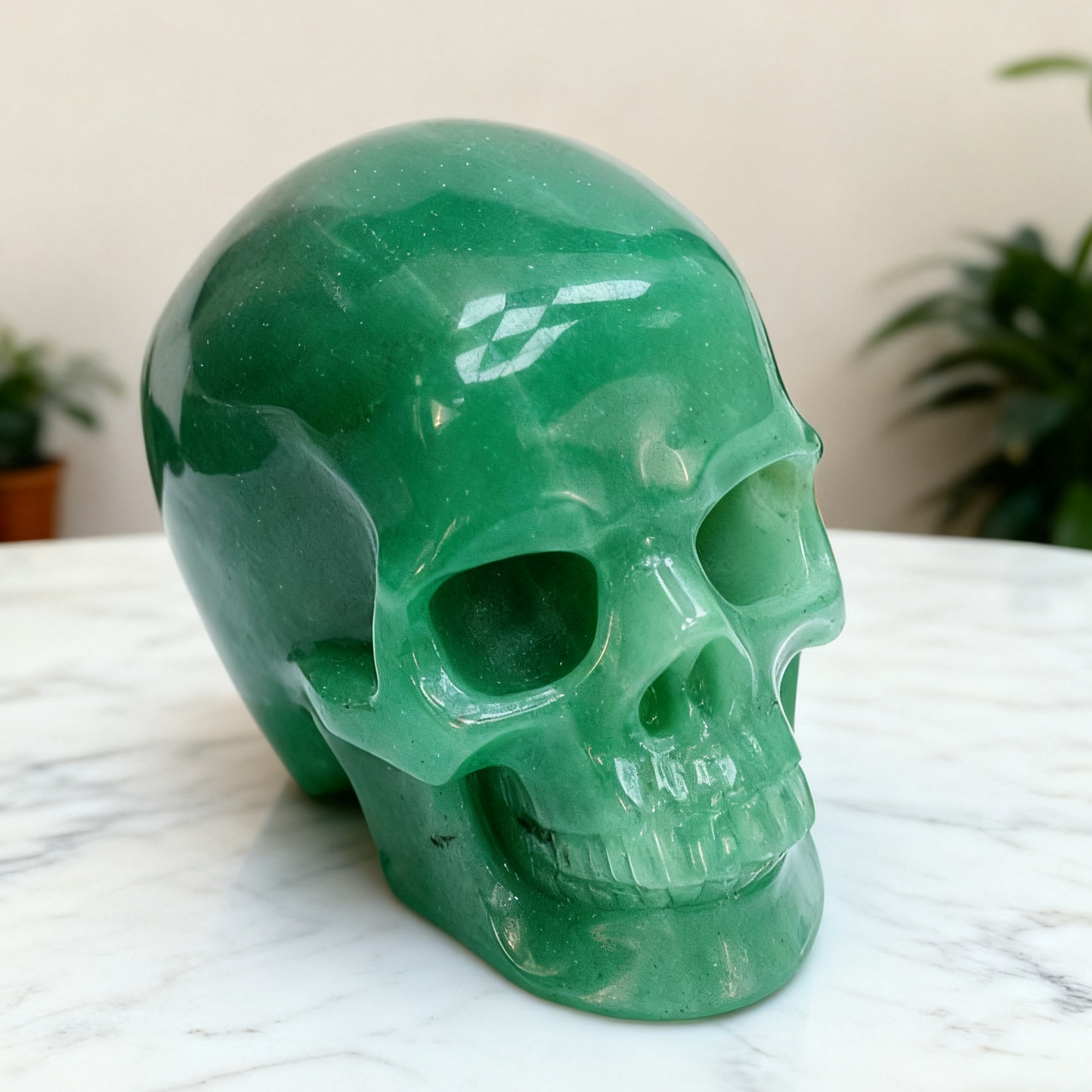 2 Inch Green Aventurine Crystal Skull – Mini Gemstone Skull