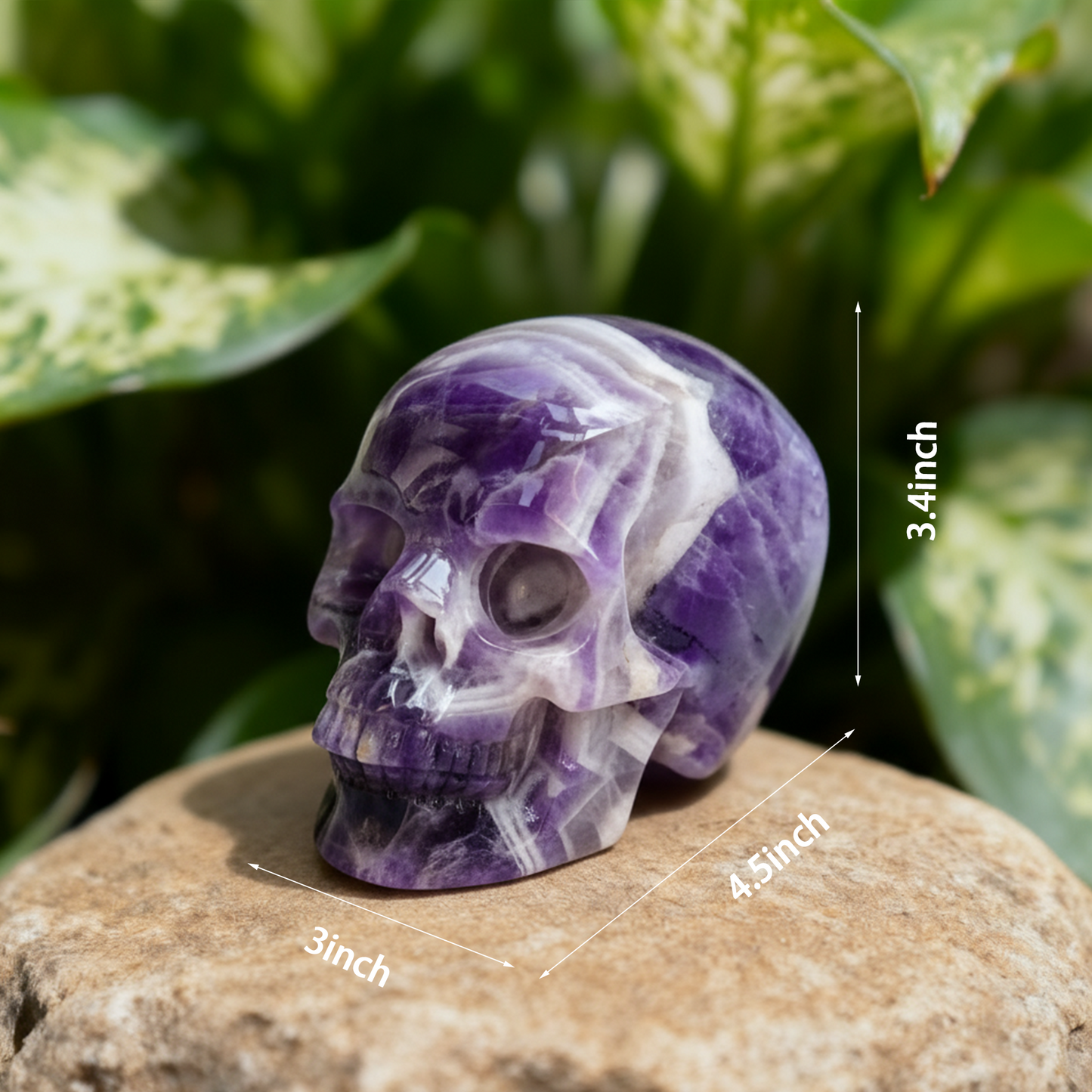 4.5 Inch Amethyst Crystal Skull