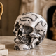 4.5" Black Crazy Lace Agate Crystal Skull