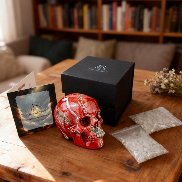 4.5 Inch Red Jasper Crystal Skull