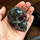 2 Inch African Bloodstone Crystal Skull – Mini Gemstone Skull