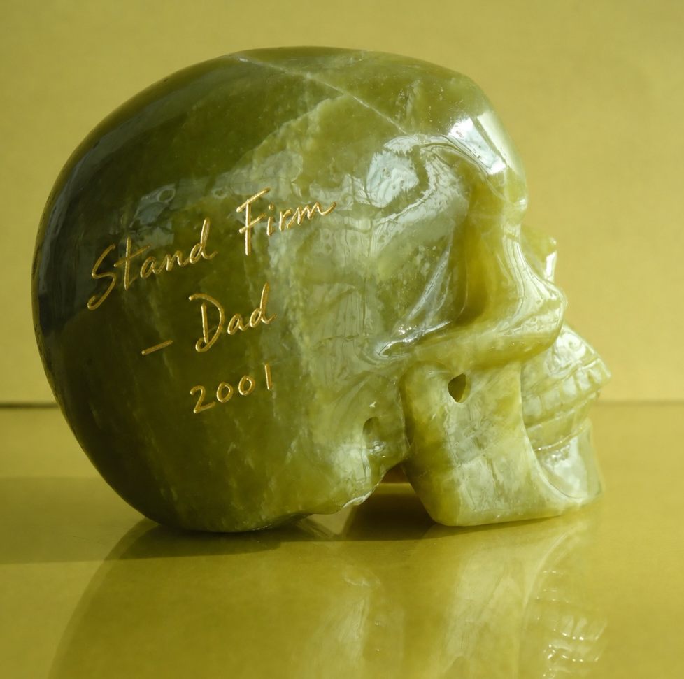 4.5 Inch Serpentine Crystal Skull – Hand Carved Natural Stone