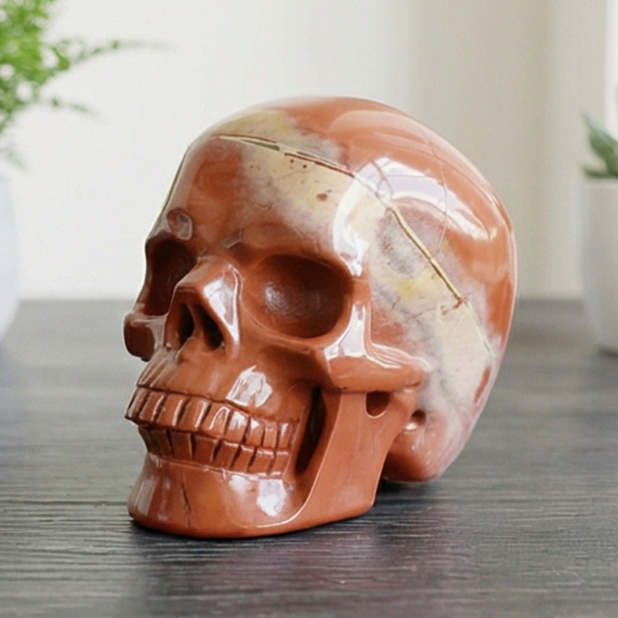 3 Inch Red Jasper Crystal Skull