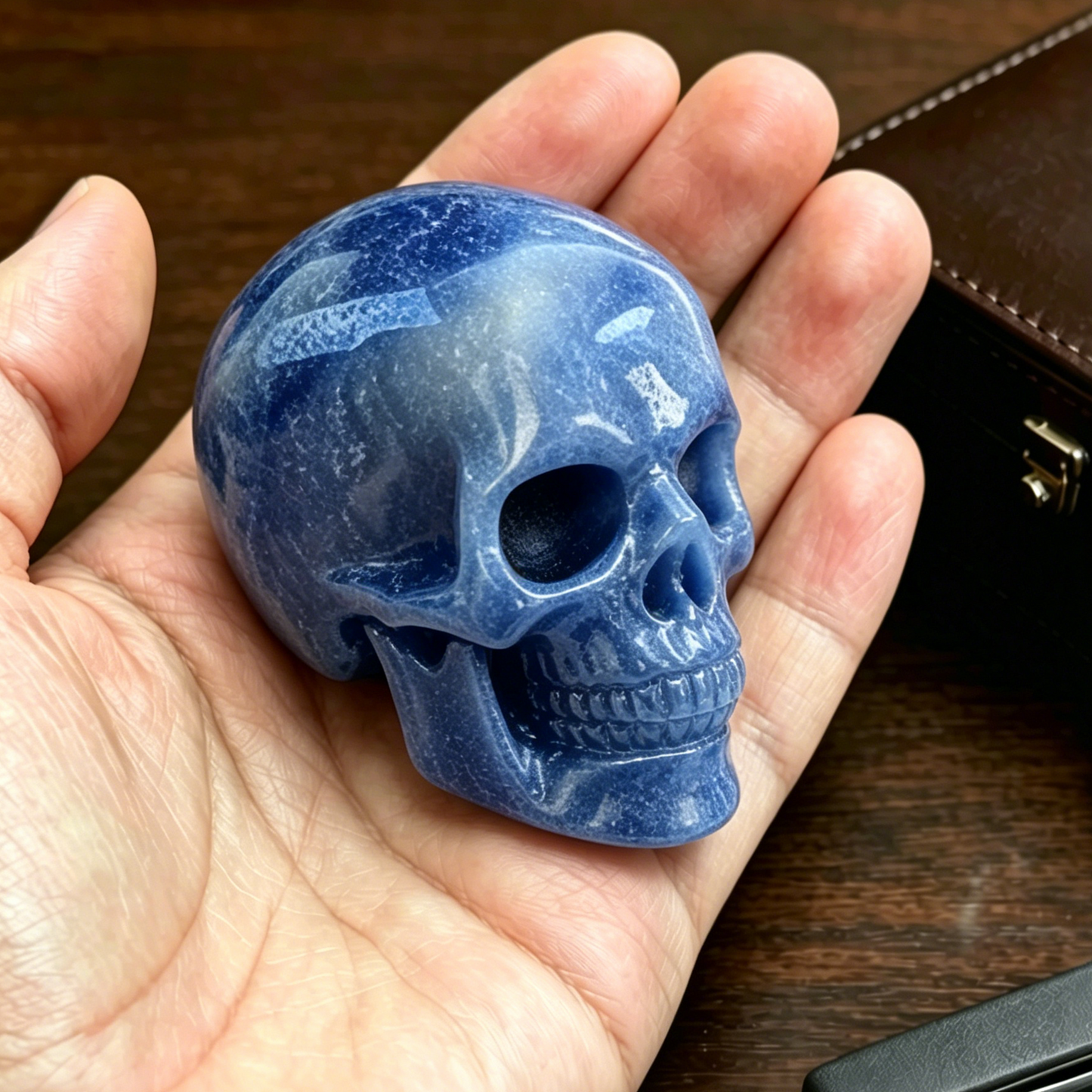 2 Inch Blue Aventurine Crystal Skull – Mini Crystal Skull