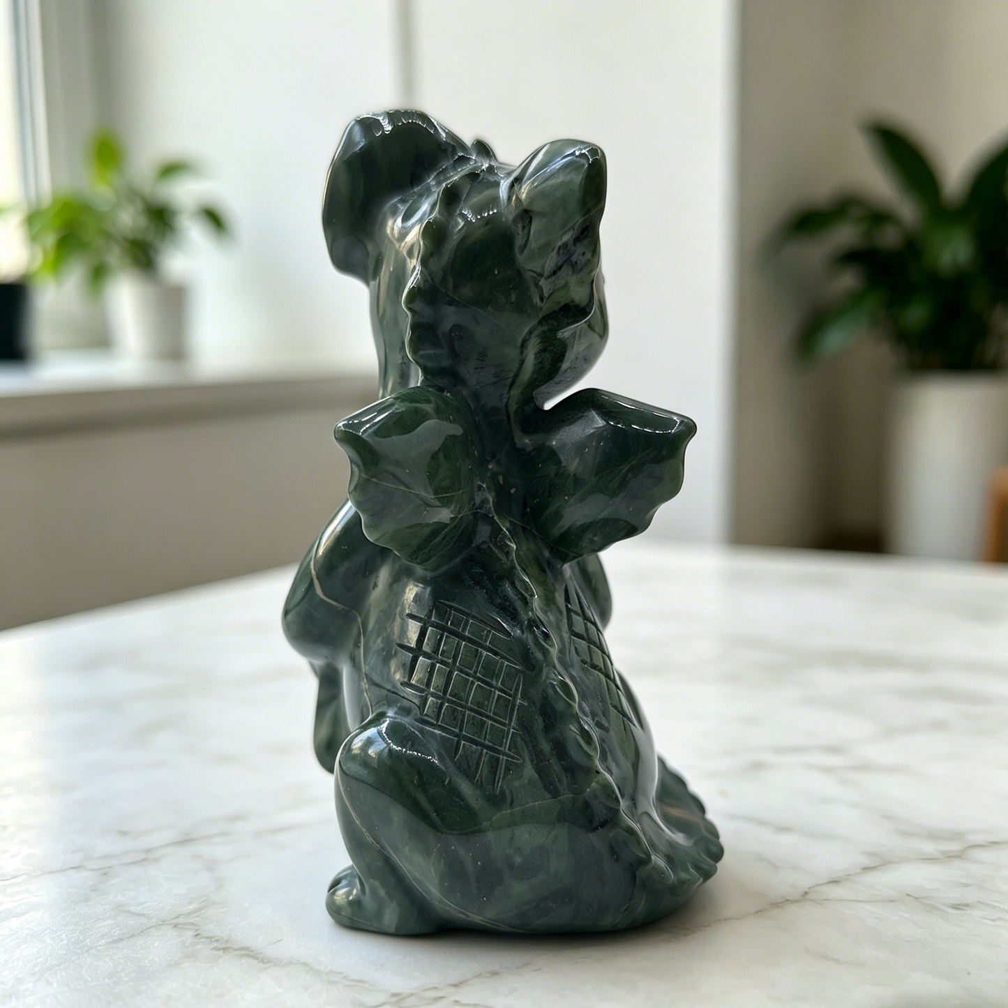 Jiulong Jade Flying Dragon Baby Jade - Natrual Jade Stone Carving