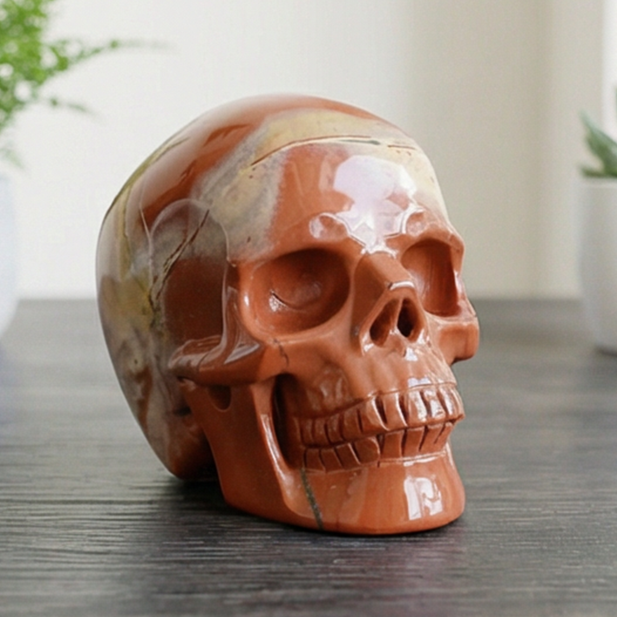 3 Inch Red Jasper Crystal Skull