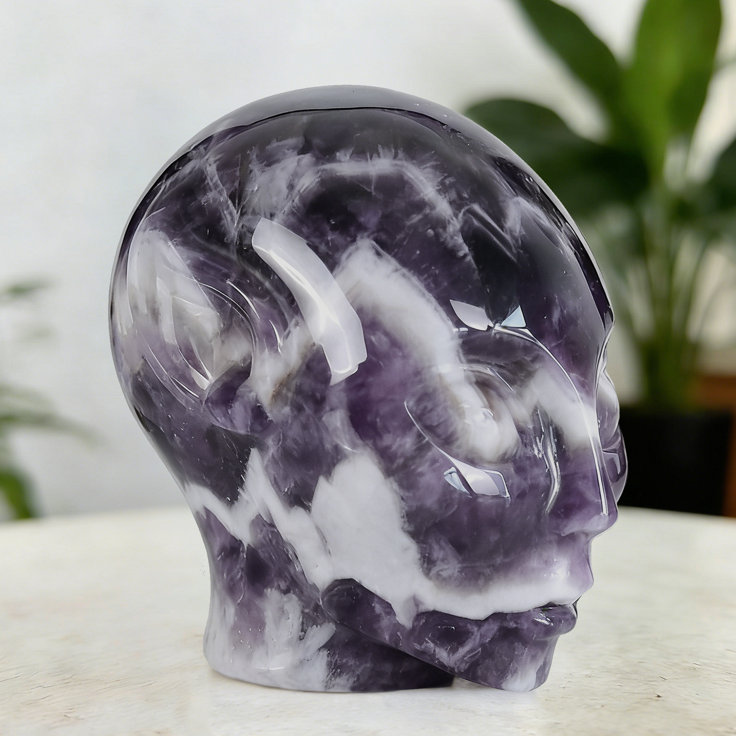 2 Inch Dream Amethyst Alien Crystal Skull