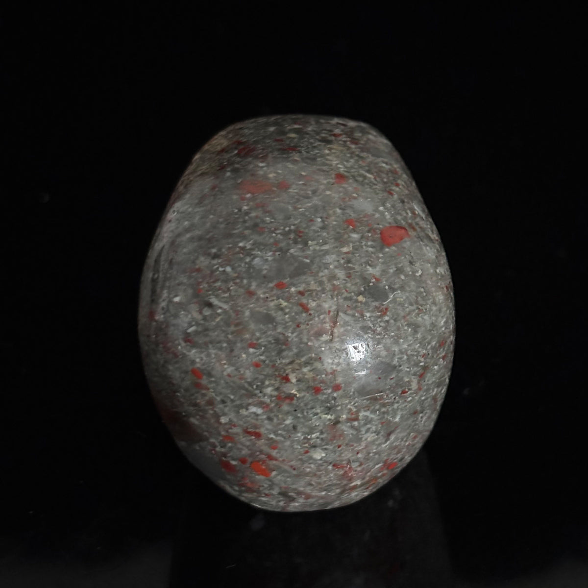 2" African Bloodstone Crystal Skull - Pattern C