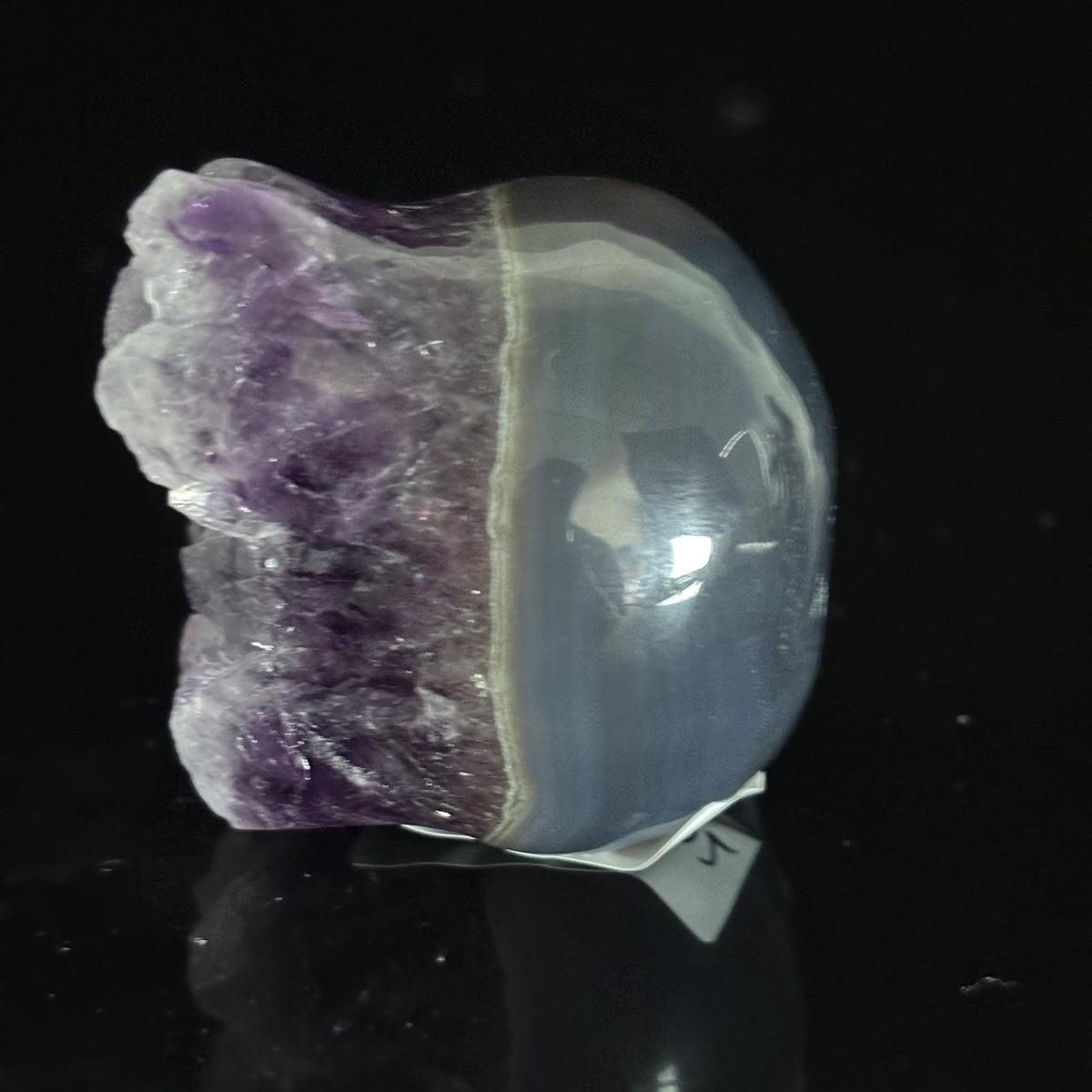 Amethyst Cluster Crystal Skull - Pattern B