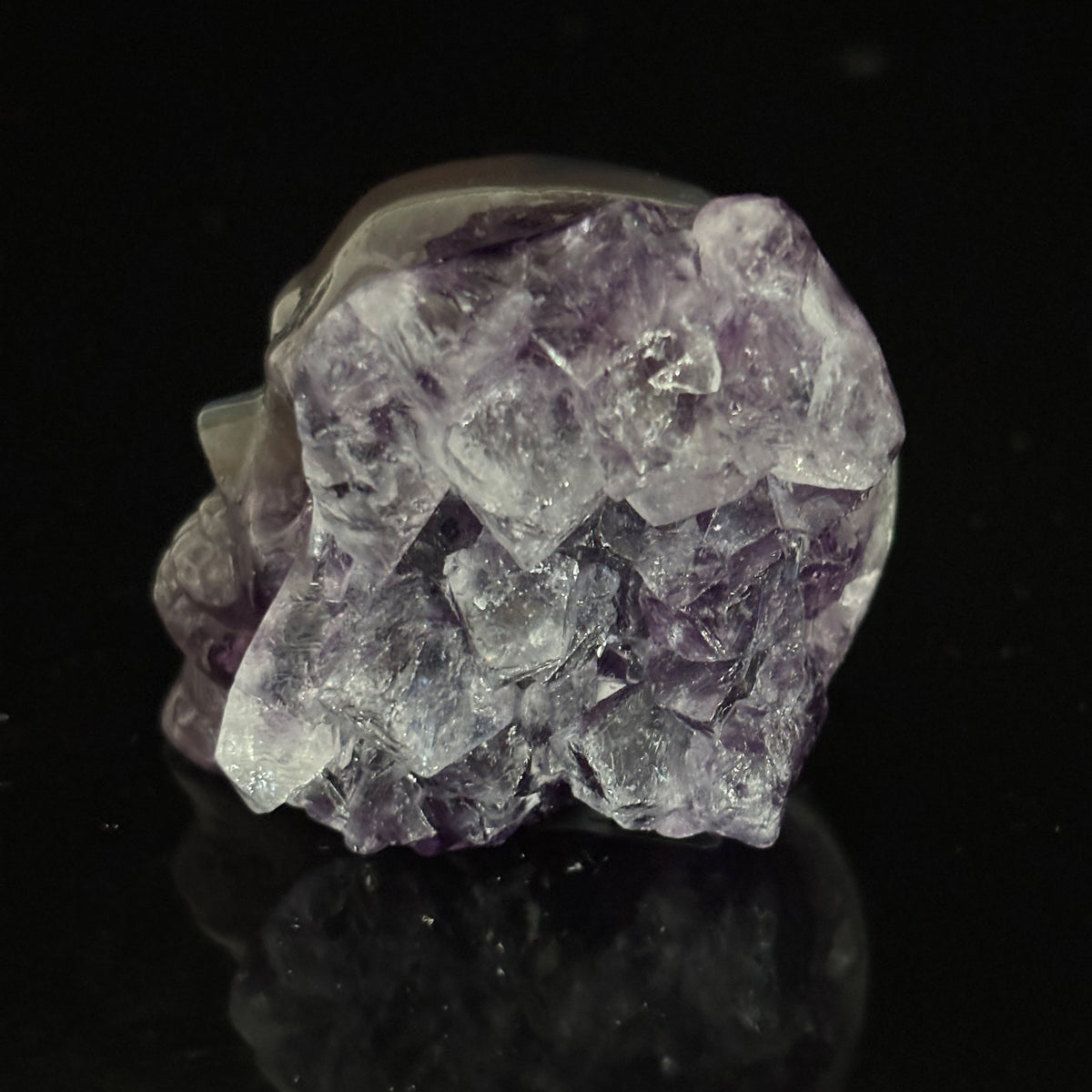 Amethyst Cluster Crystal Skull - Pattern B