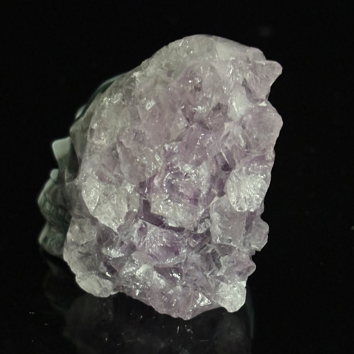 Amethyst Cluster Crystal Skull - Pattern C
