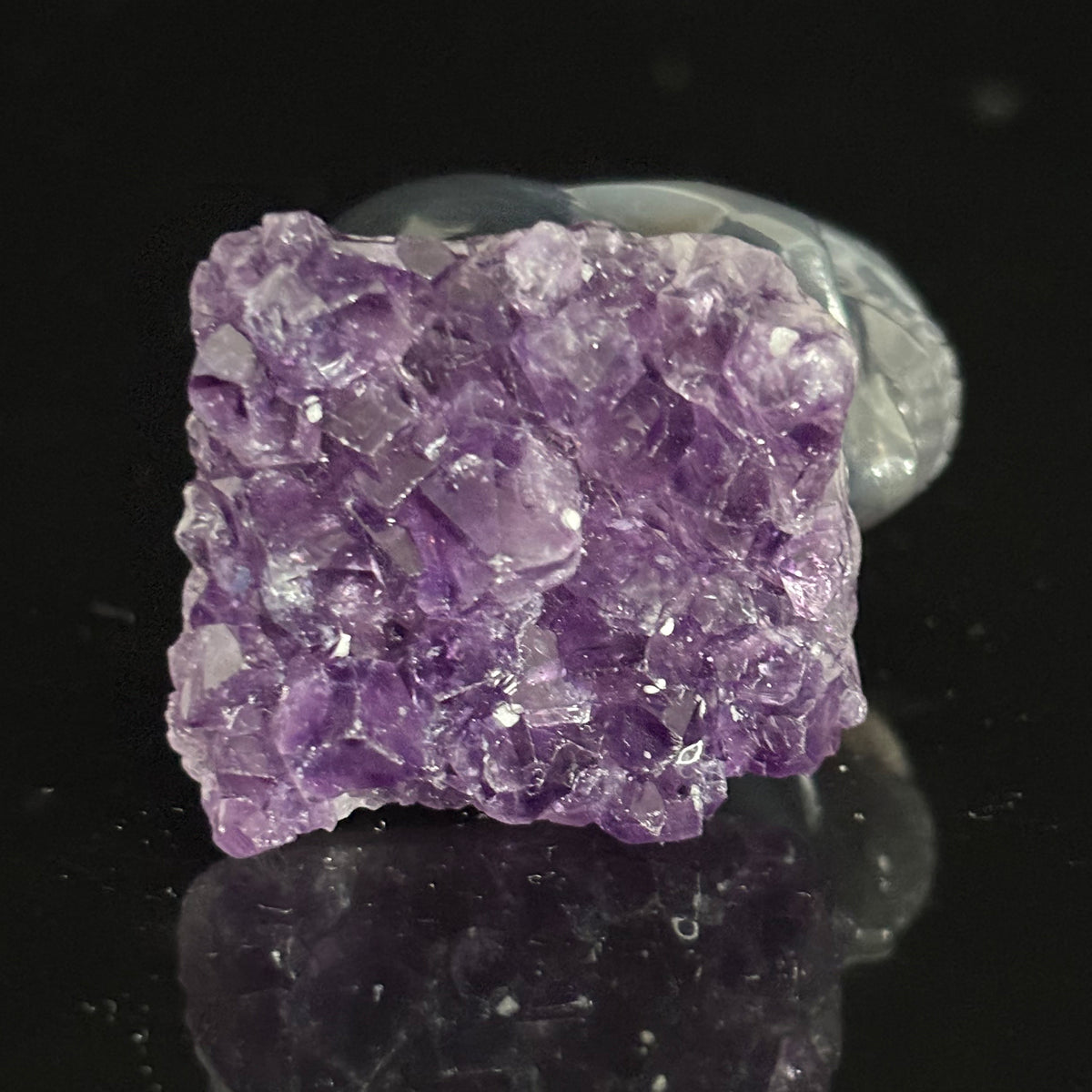 Amethyst Cluster Crystal Skull - Pattern E