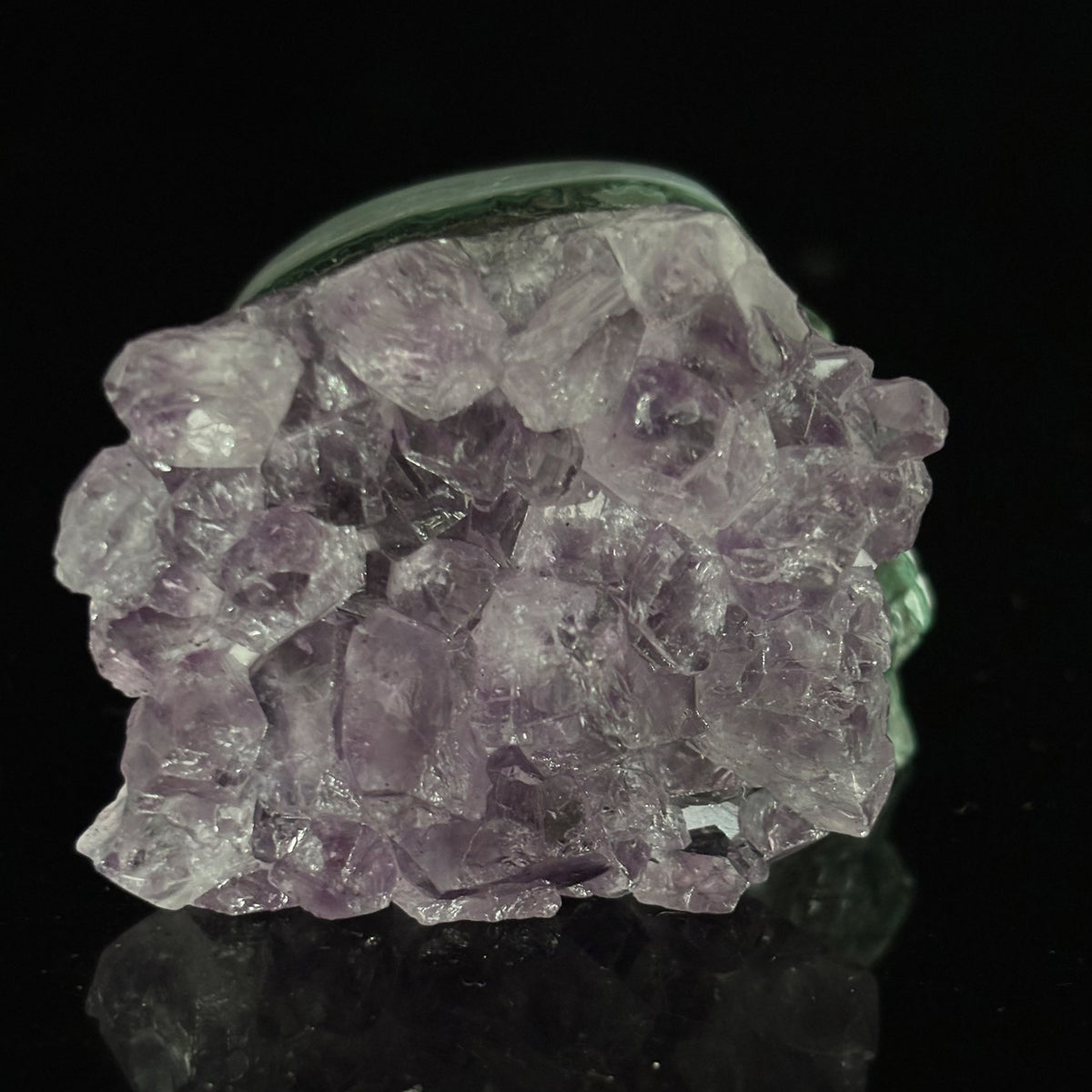 Amethyst Cluster Crystal Skull - Pattern F