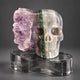 Amethyst Cluster Crystal Skull - Pattern F