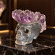 Amethyst Cluster Crystal Skull - Pattern G
