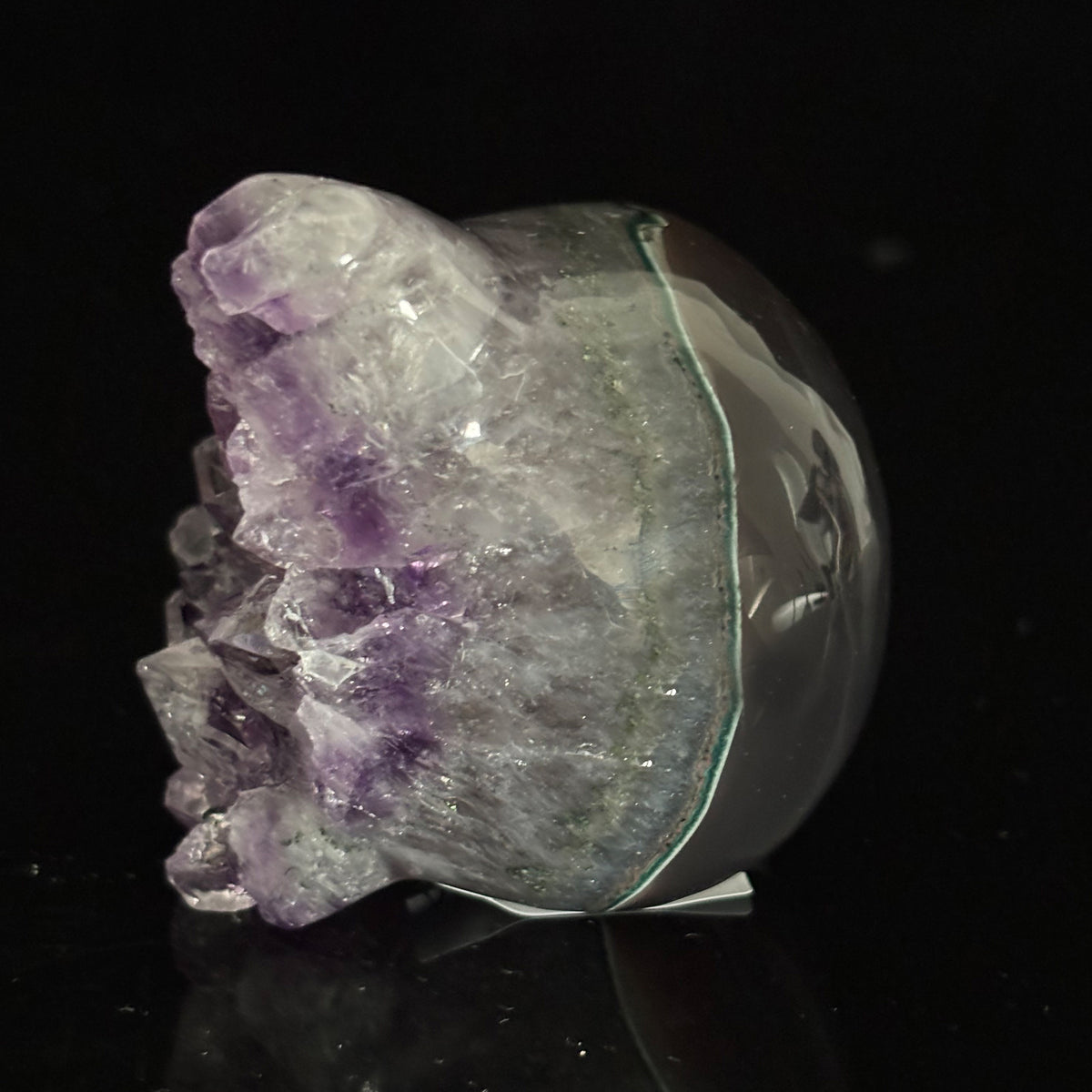 Amethyst Cluster Crystal Skull - Pattern I