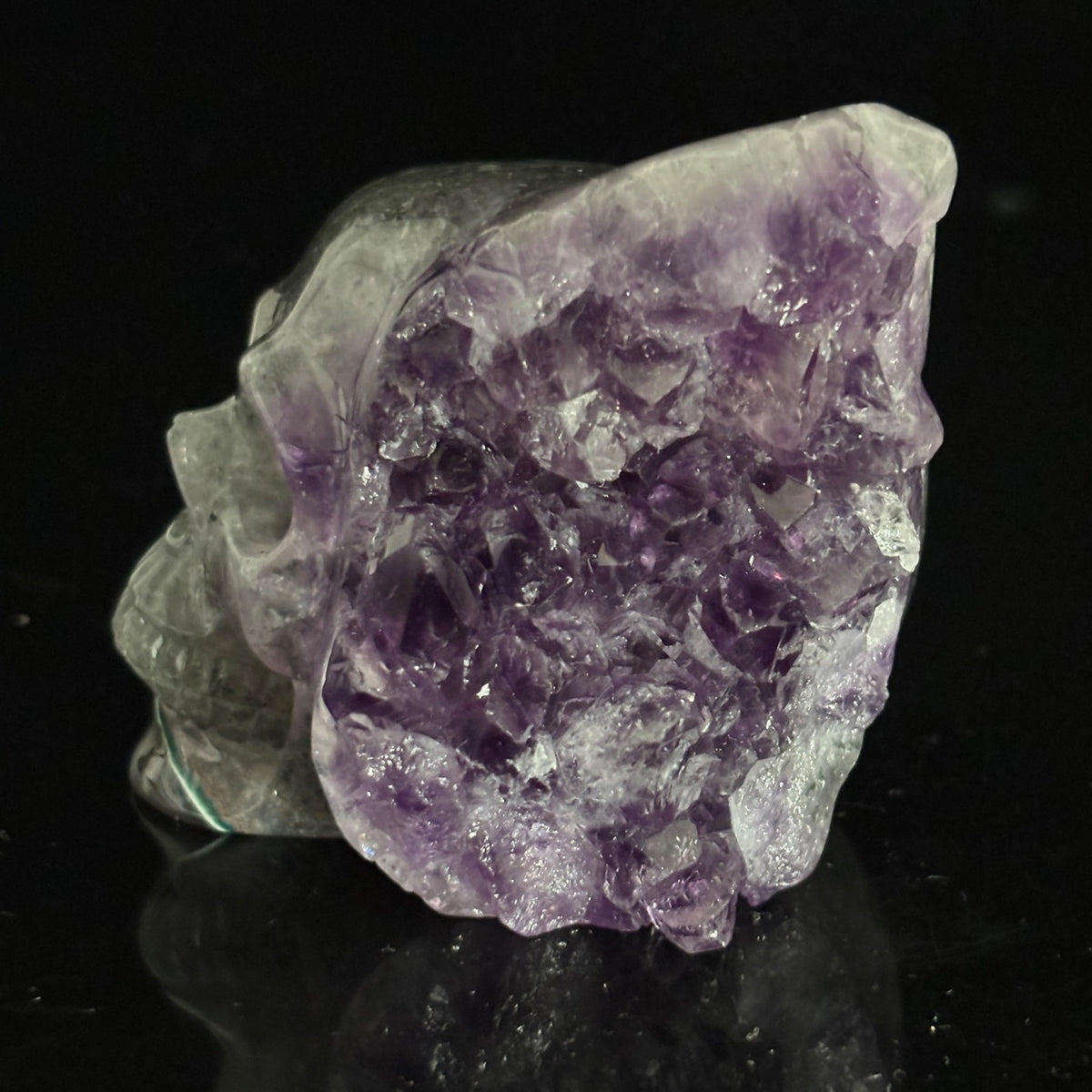 Amethyst Cluster Crystal Skull - Pattern I