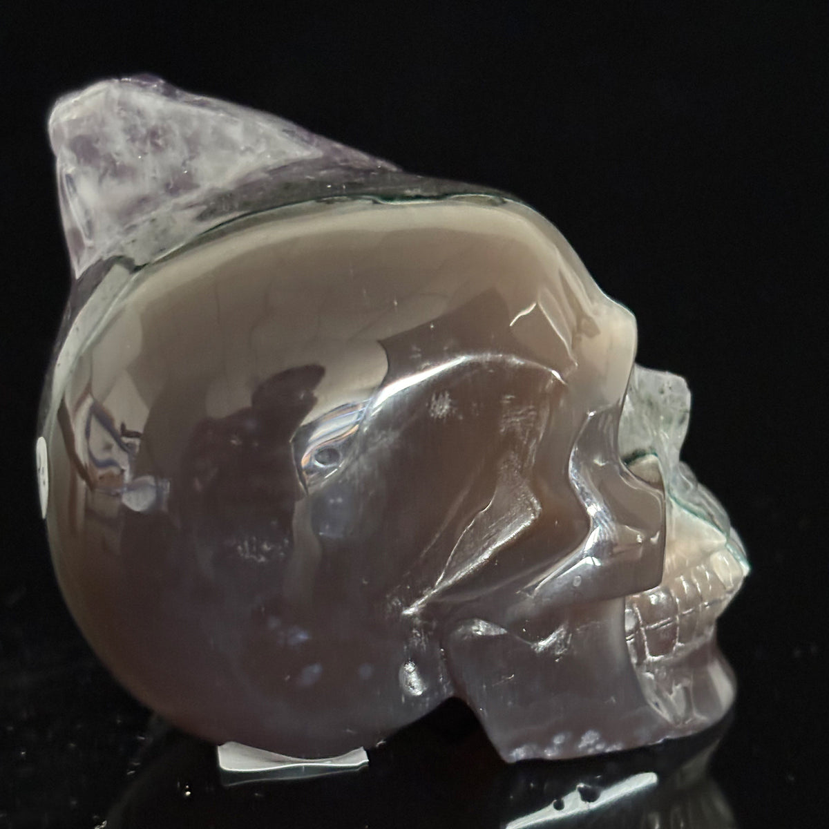 Amethyst Cluster Crystal Skull - Pattern I
