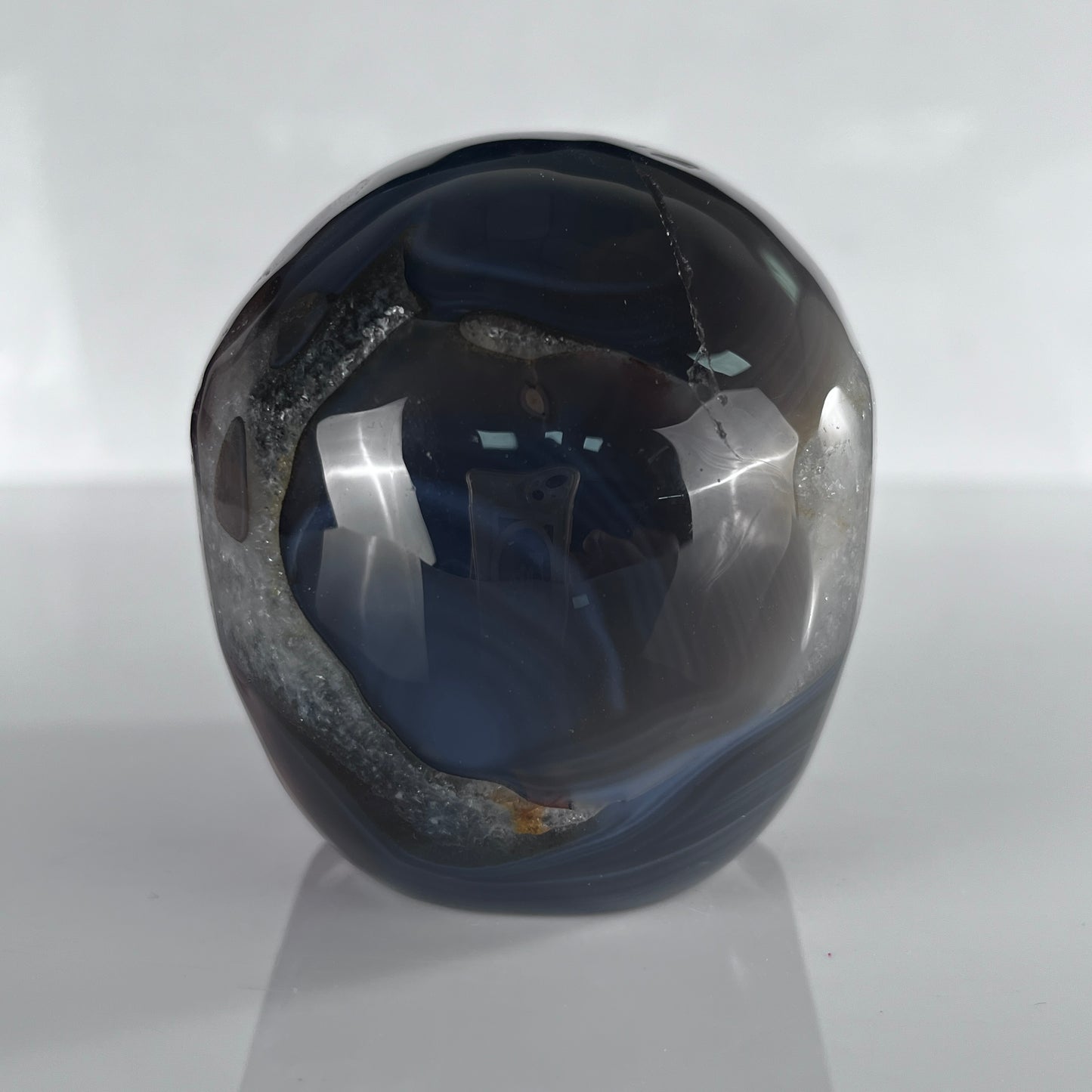 4.5" Volcanic Agate Crystal Skull