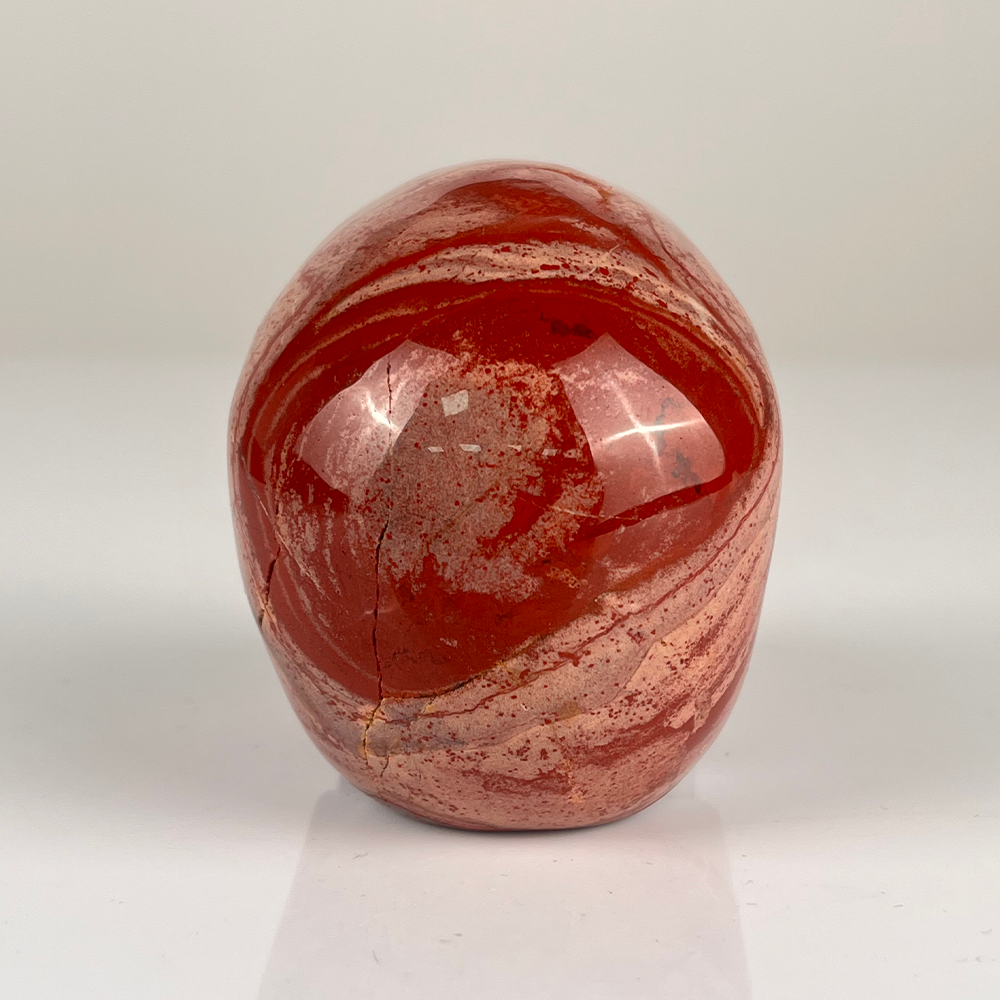 3" Red Jasper Crystal Skull - Pattern F