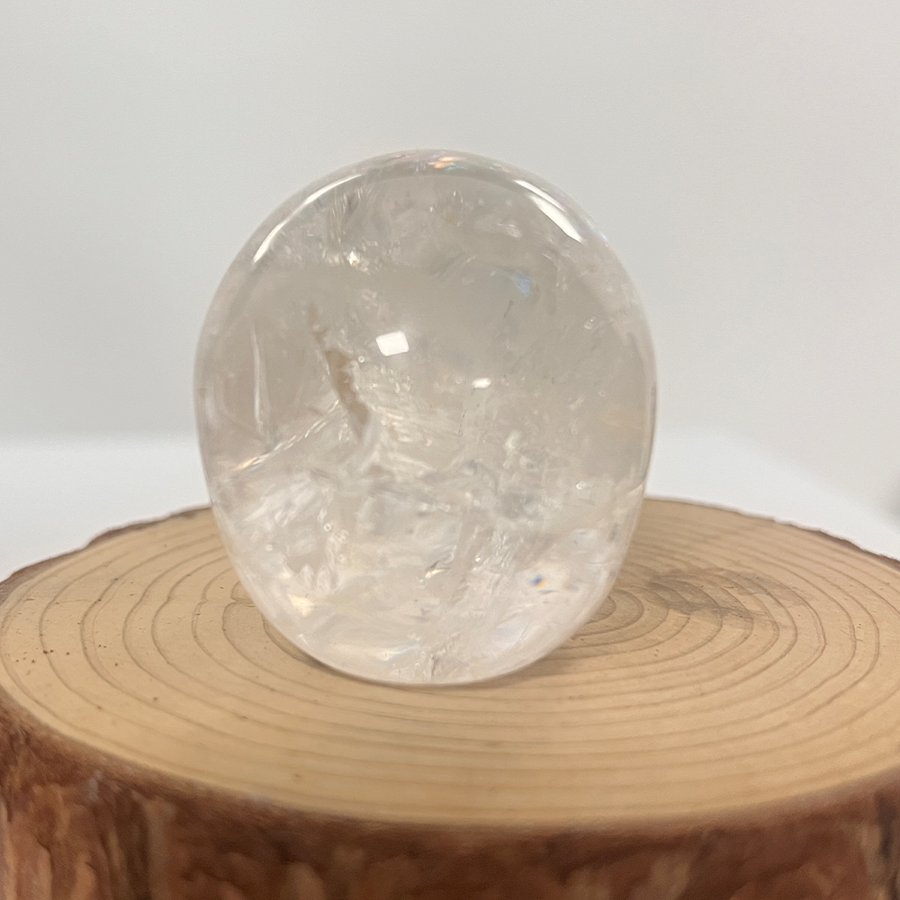 Crâne en cristal de quartz clair de 5 cm – Mini crâne en cristal