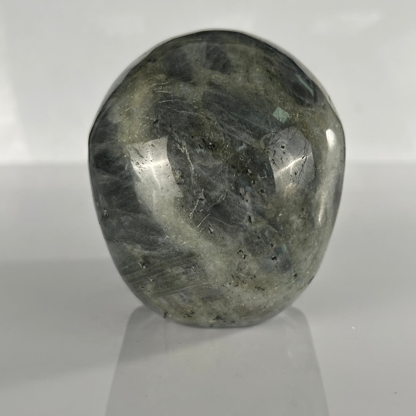 4.5 Inch Grey Labradorite Crystal Skull – Hand Carved Natural Stone