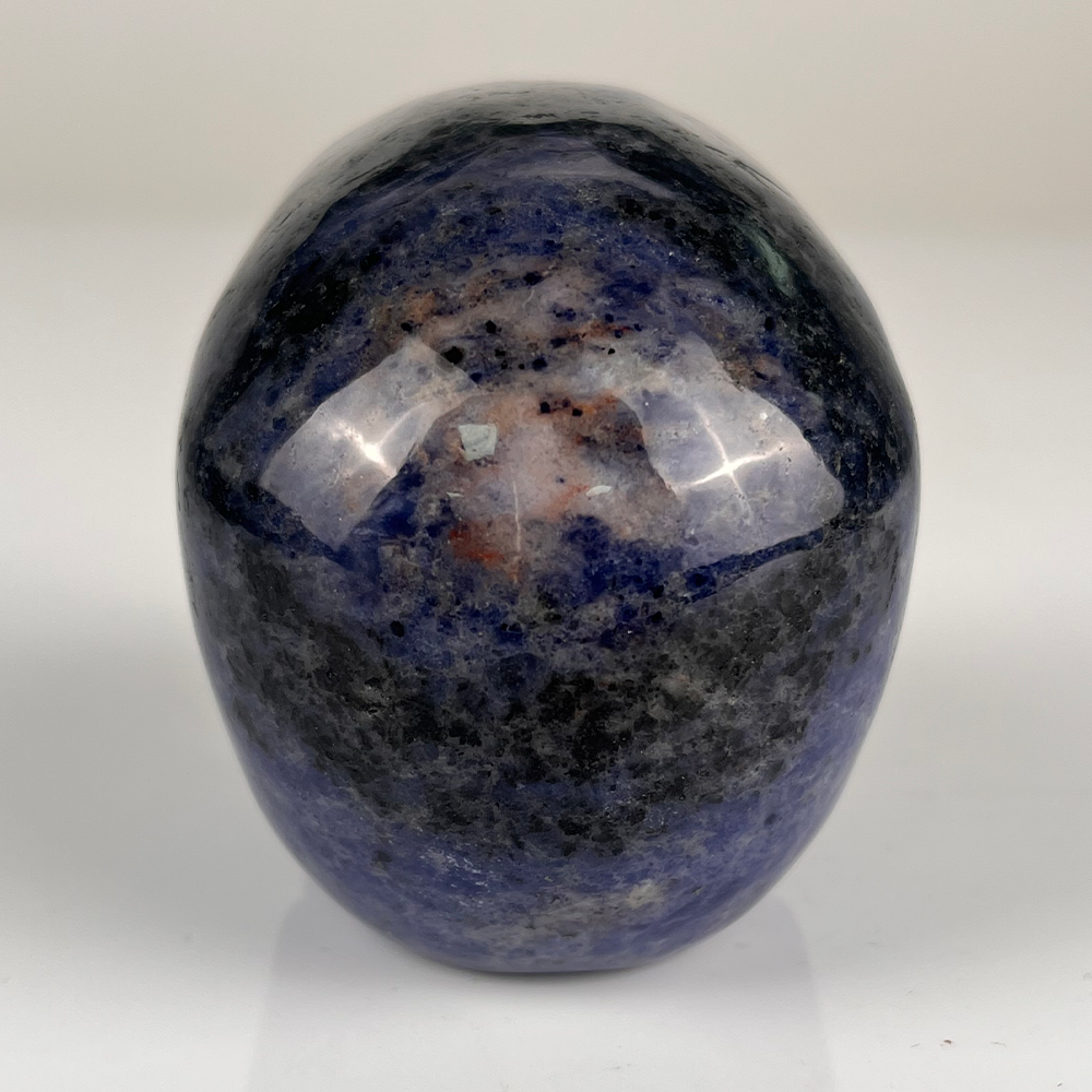 Crâne en cristal d'agate dentelle bleue de 7,6 cm (3 pouces) – Pierre précieuse sculptée à la main