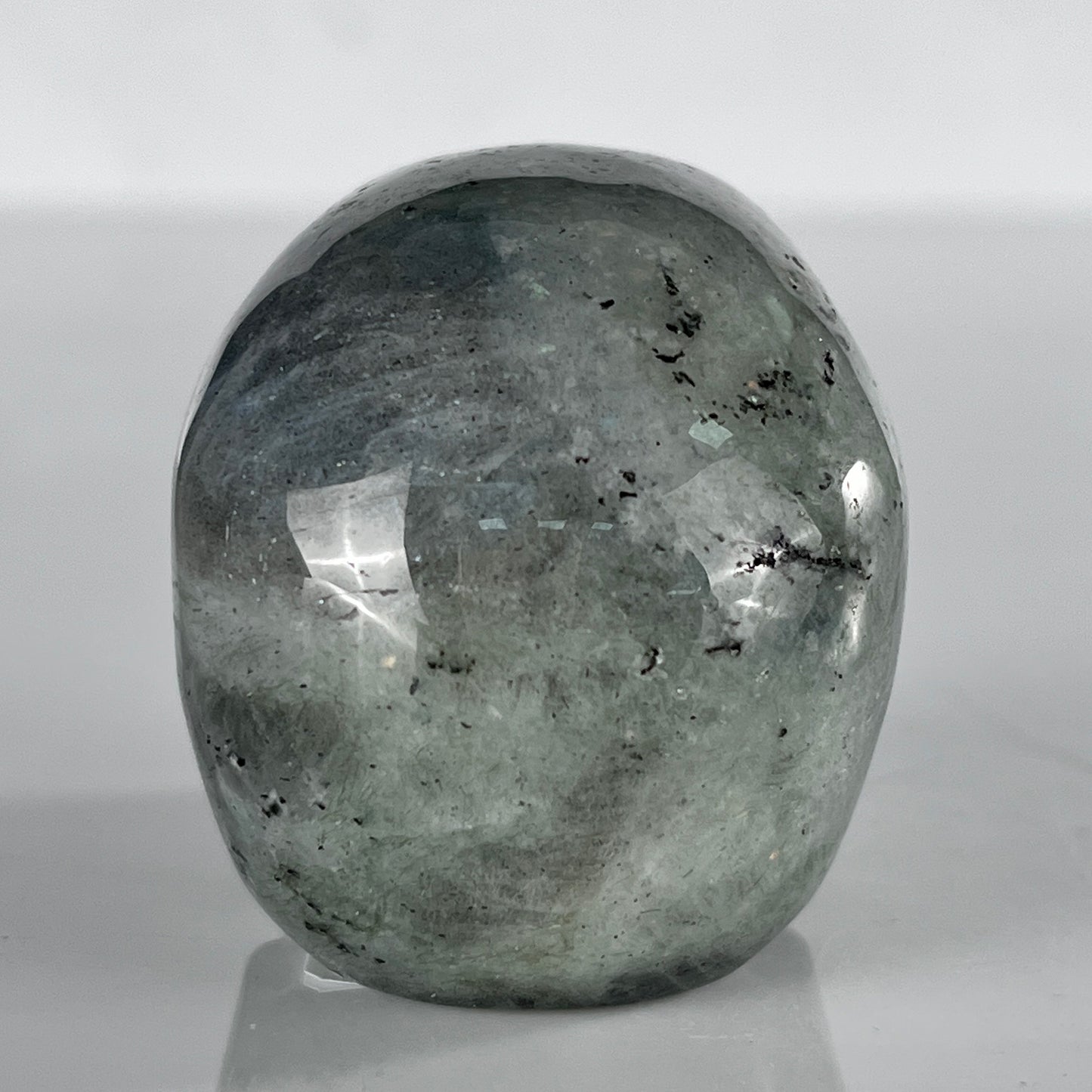 2 Inch Grey Labradorite Crystal Skull – Hand Carved Natural Stone