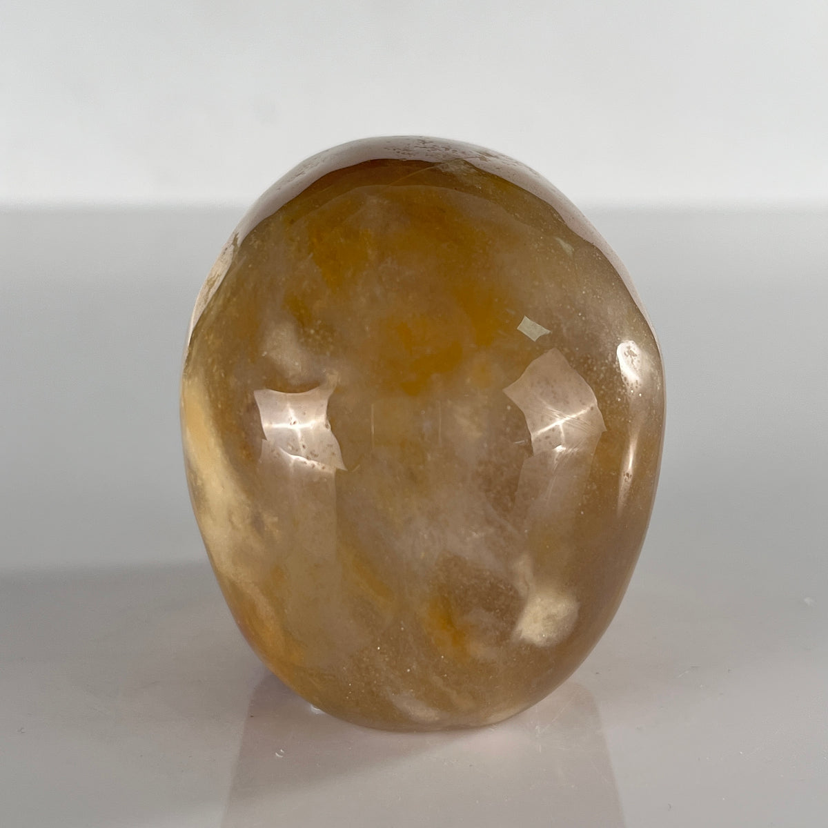 3" Yellow Chalcedony Crystal Skull - Pattern A