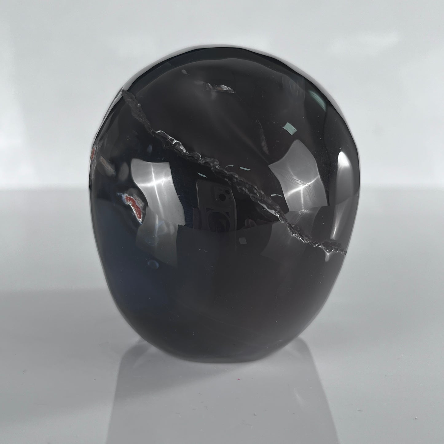 4.5" Volcanic Agate Crystal Skull