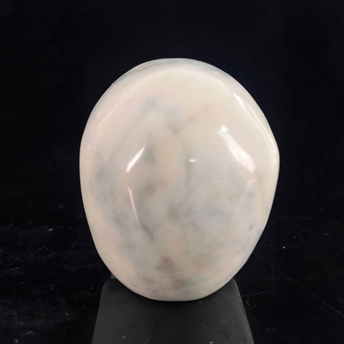 3" Ivory Jade Crystal Skull - Pattern D