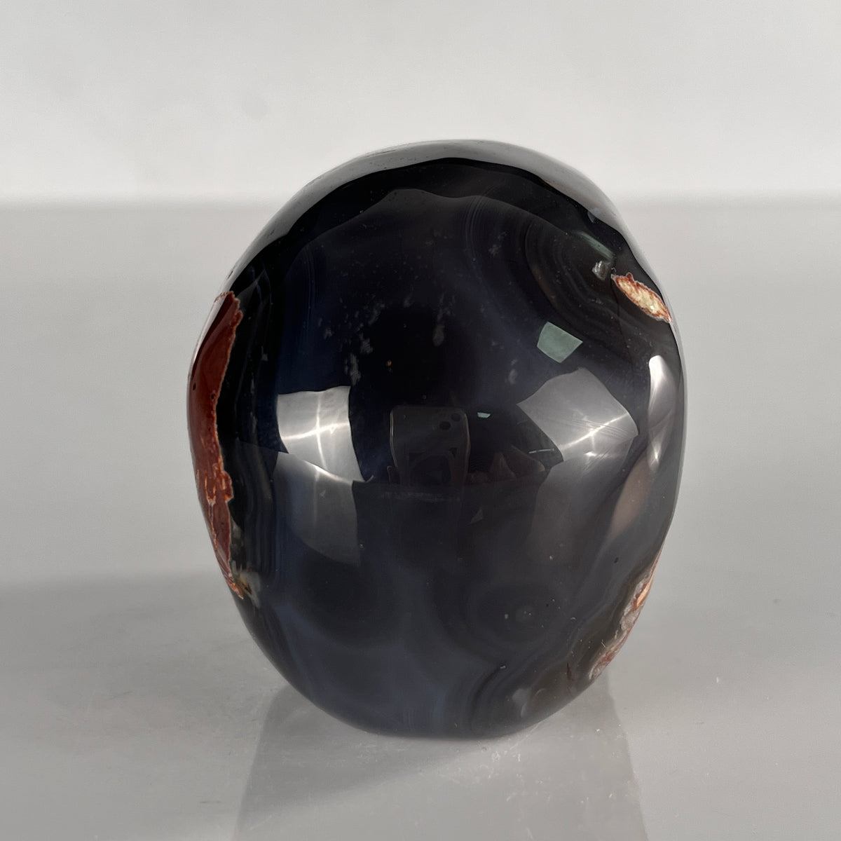 3" Volcanic Agate Crystal Skull - Pattern E