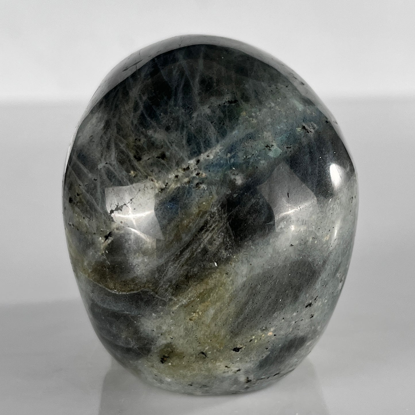3 Inch Grey Labradorite Crystal Skull – Hand Carved Natural Stone