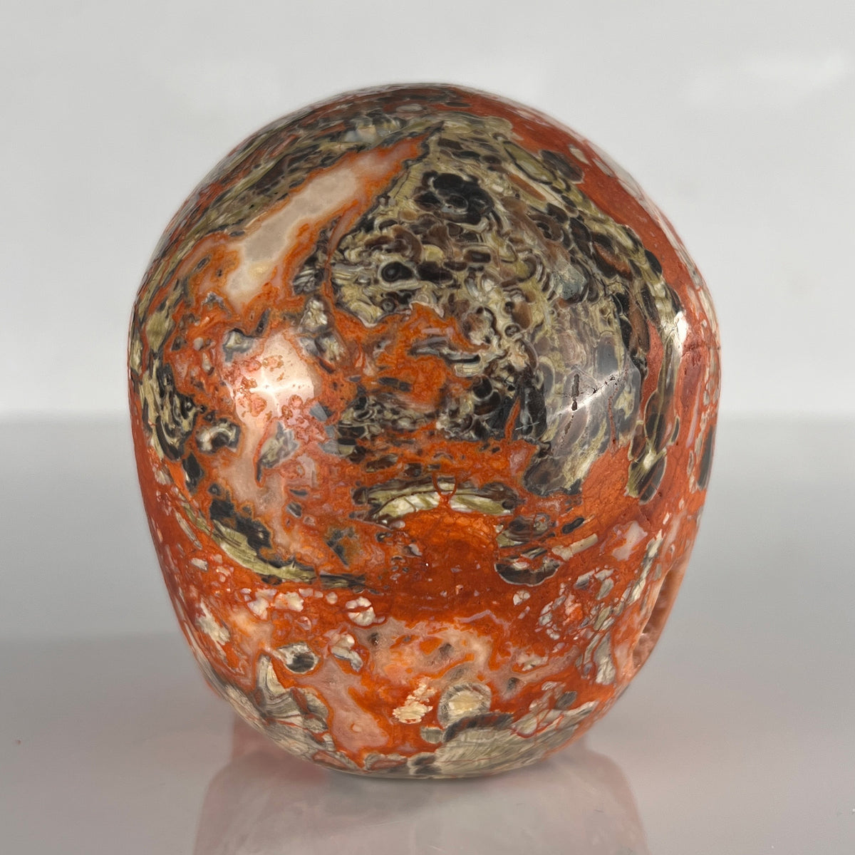 4.5" Money Agate Crystal Skull - Pattern A