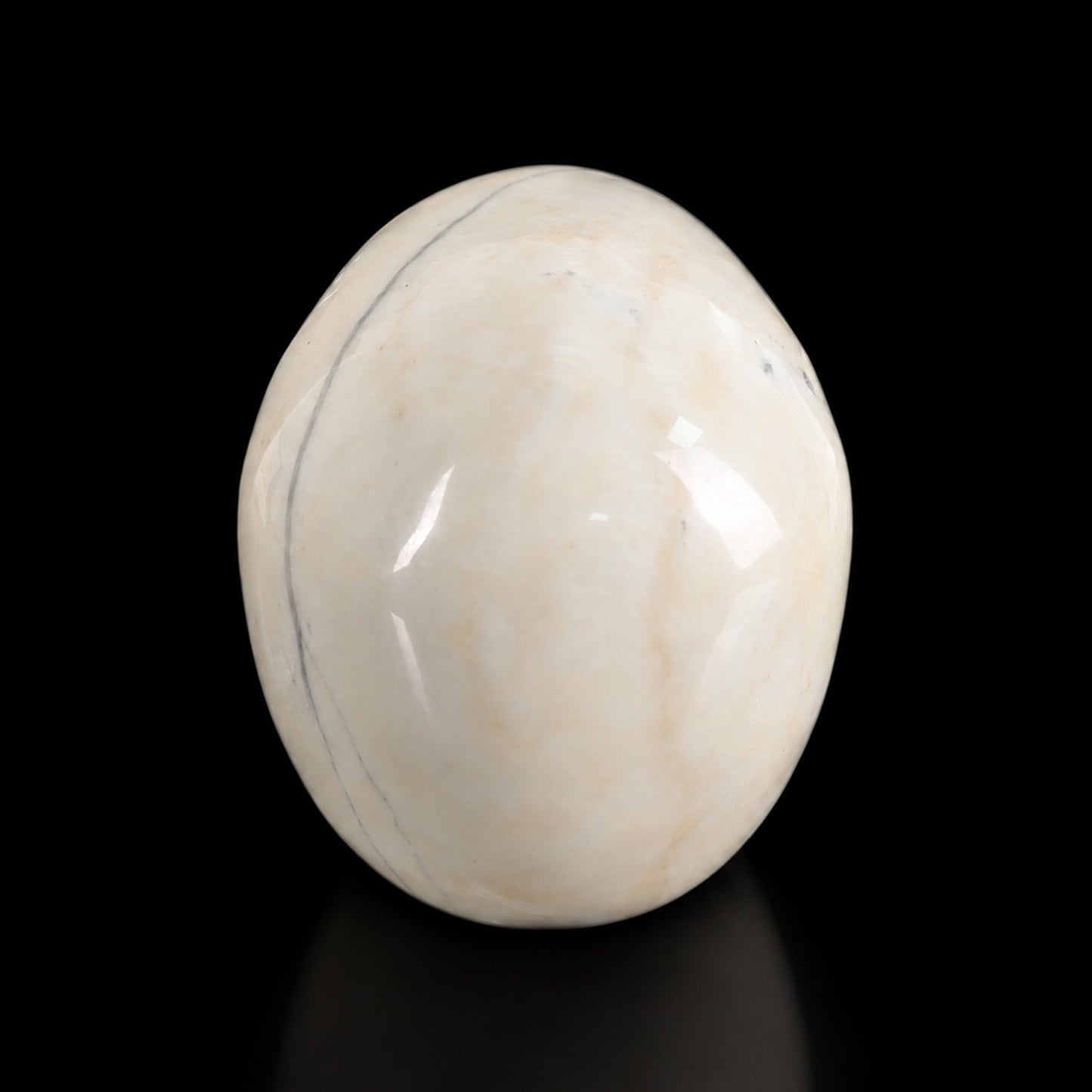 4.5" Ivory Jade Crystal Skull - Pattern A