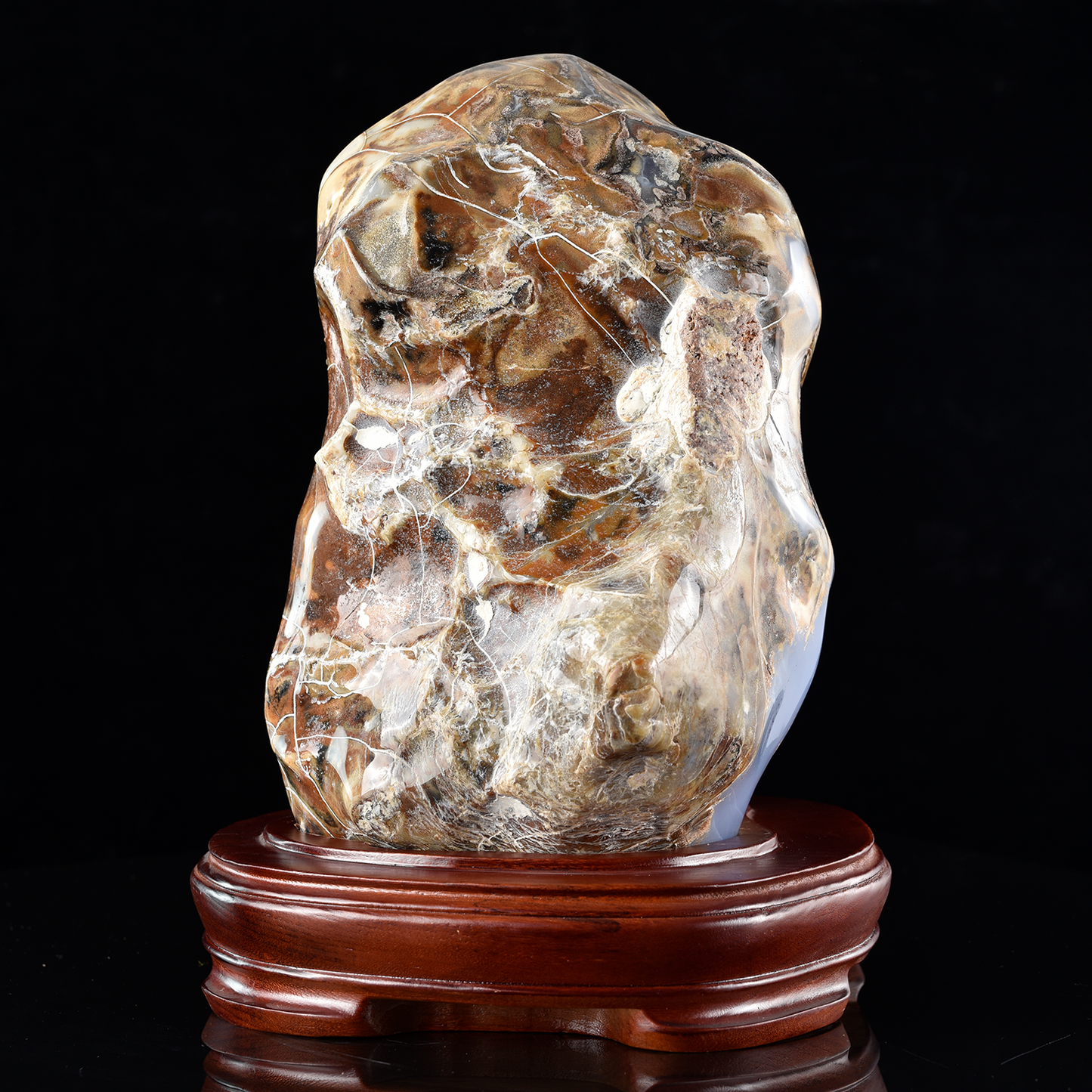 ‘Soar Above’ - Bas-Relief Blue Chalcedony Soaring Eagle · Specimen No. 16