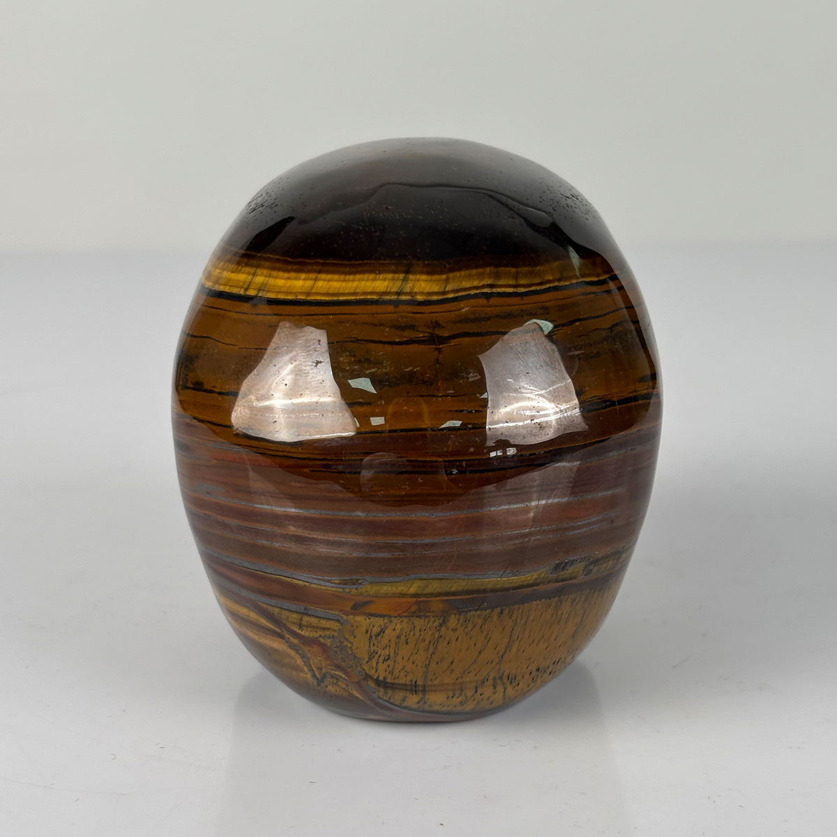 4.5" Tiger Eye Crystal Skull - Pattern C