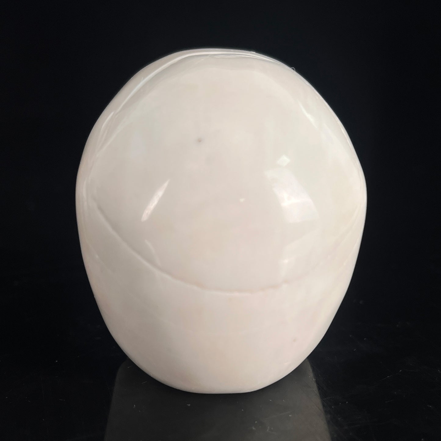 3" Ivory Jade Crystal Skull - Pattern A