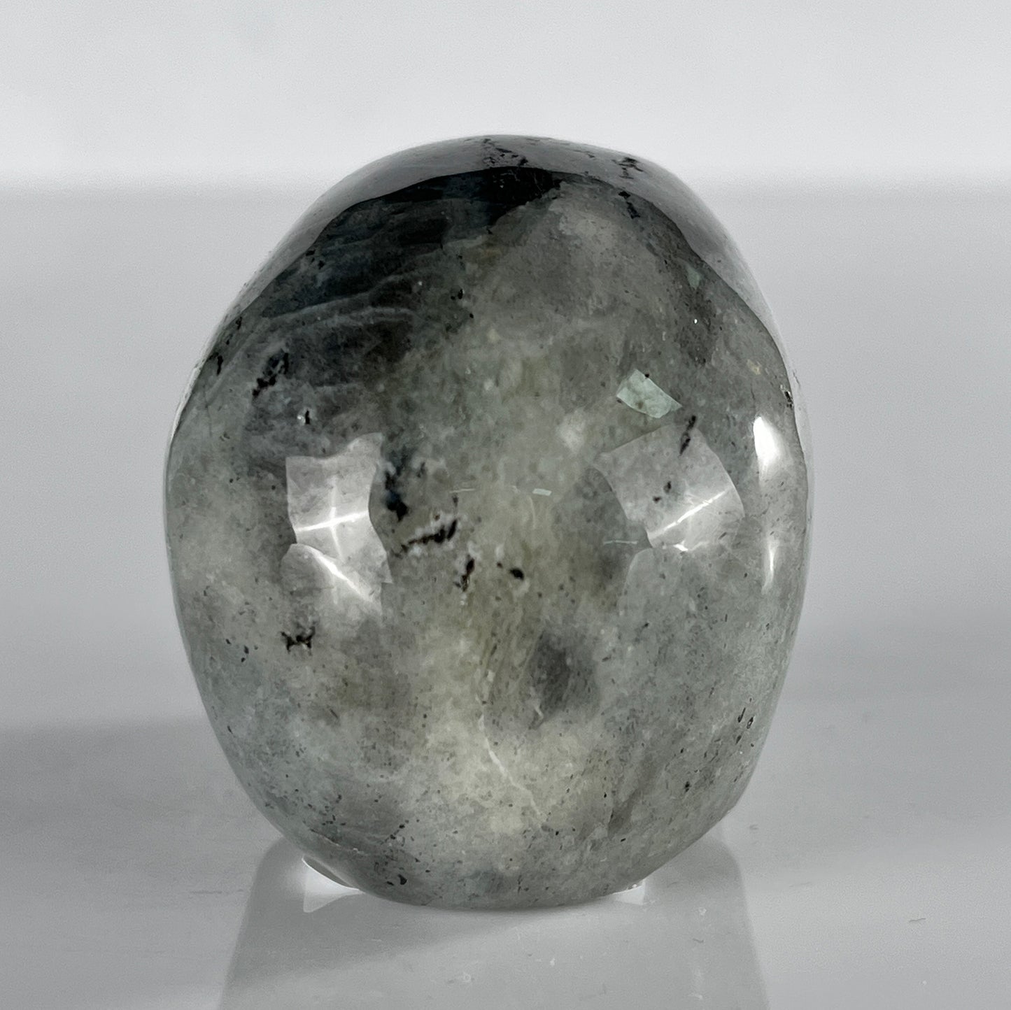2 Inch Grey Labradorite Crystal Skull – Hand Carved Natural Stone