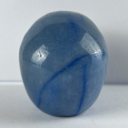 3" Blue Aventurine Crystal Skull-- Pattern B